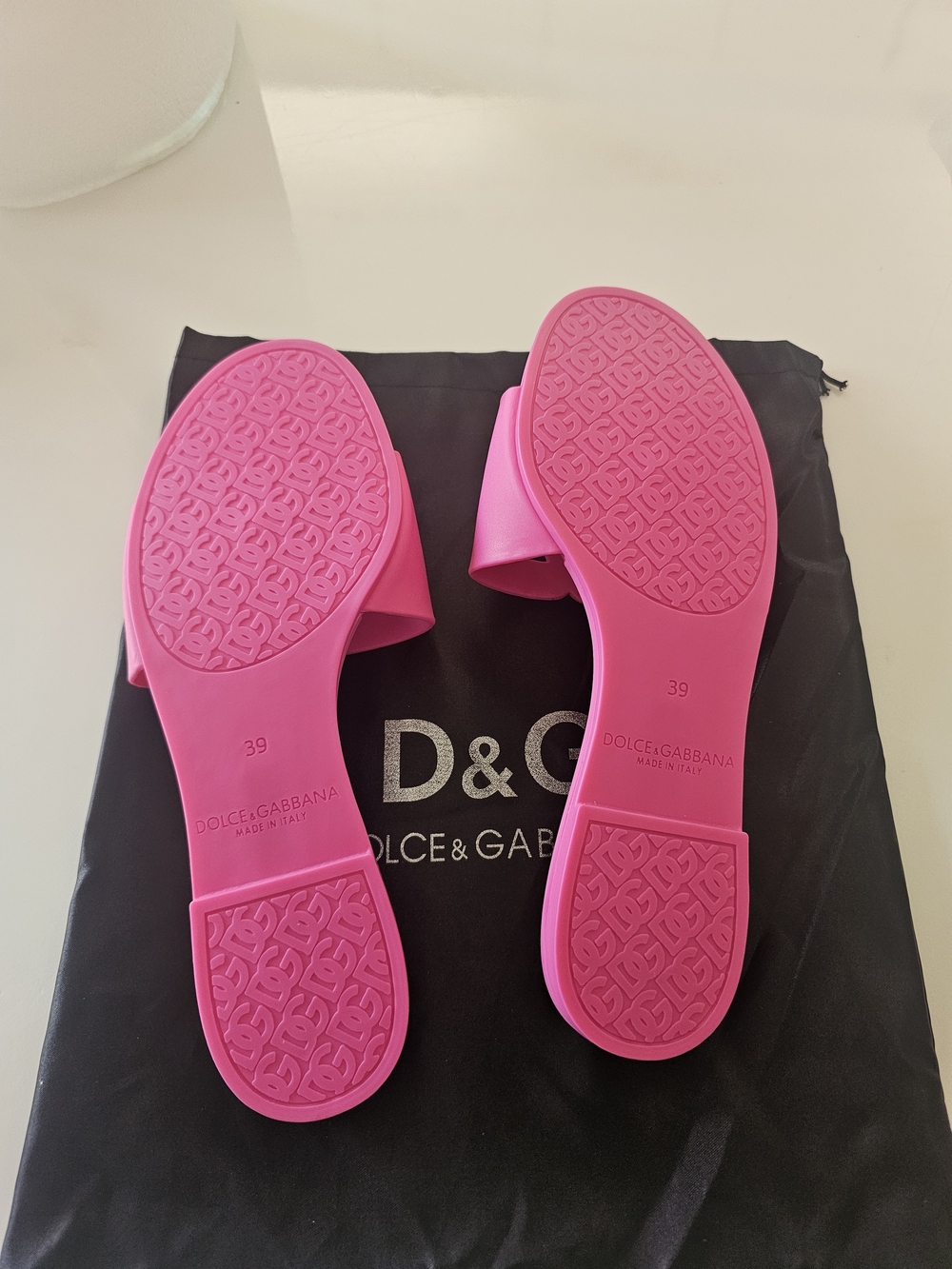 Dolce & Gabbana Pink Women's Slide Sandals - Picture 5 of 6